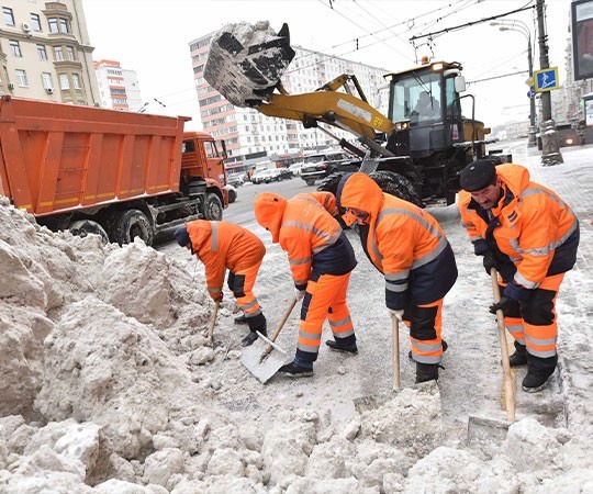 Уборка снега в Чите и  Забайкальском крае